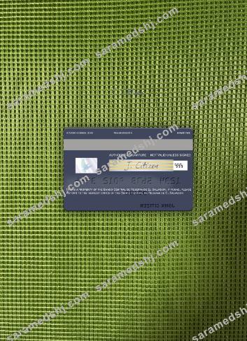 El Salvador Banco Central de Reserva de El Salvador visa debit card photolook back